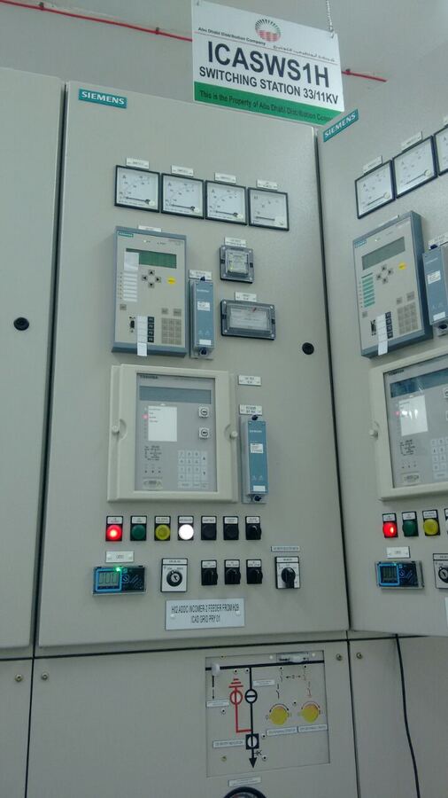 33/11KV switching station panel, ICAD grid