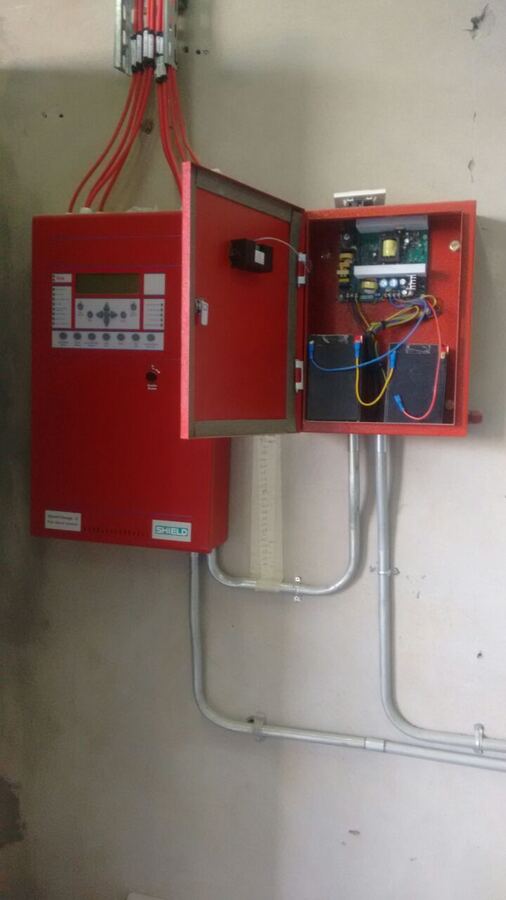 Fire alarm control panel installation